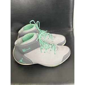 Jordan Melo 1.5 Gray and Mint High-Top Sneakers